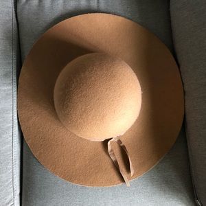 Boho brown Wool hat